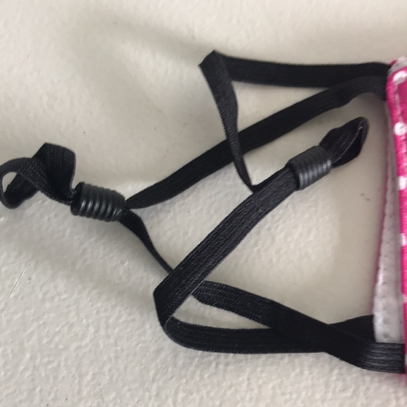 Set of 3 Polka dot cotton fabric face masks/ washable/ double layer - Picture 3 of 4